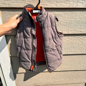 Carter's Charcoal Vest with Bright Orange Lining